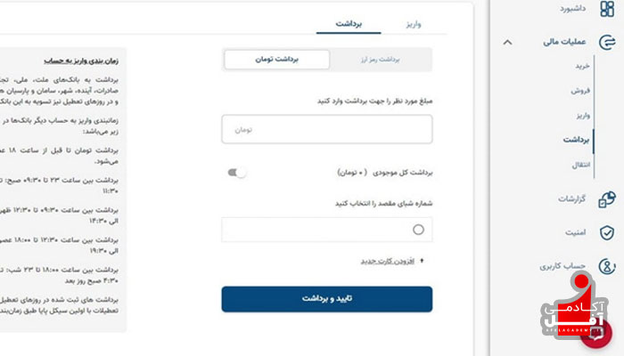 برداشت تومان ارز دیجیتال