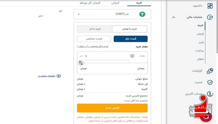 خرید ارز دیجیتال آبان تتر